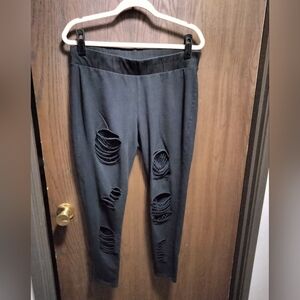 Torrid Ripped/Net Legging